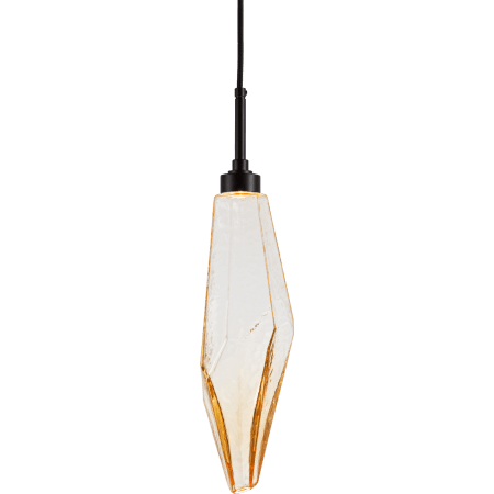 Chilled Amber Glass with Matte Black Finish